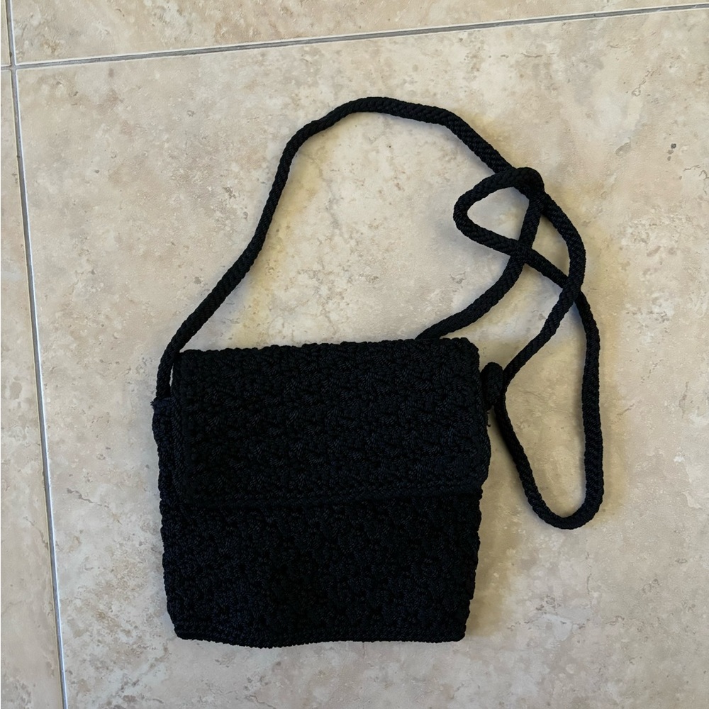 The Sak Black Crochet Crossbody